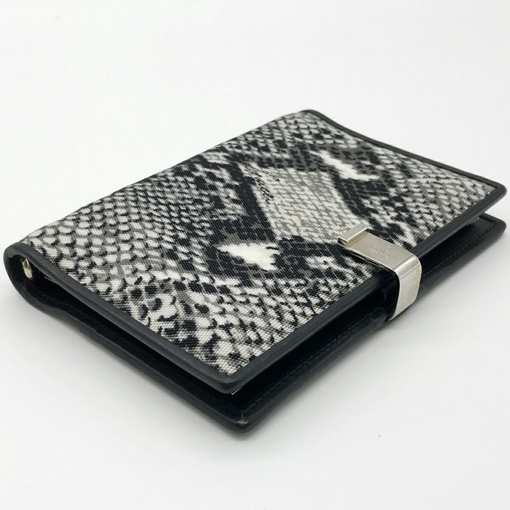 Gucci Notebook Cover Python Black X Leather Grey - image 7